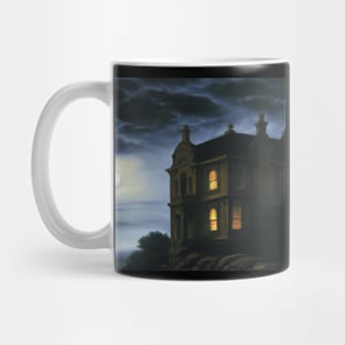 Spooky Mansion on a Cliff Mug